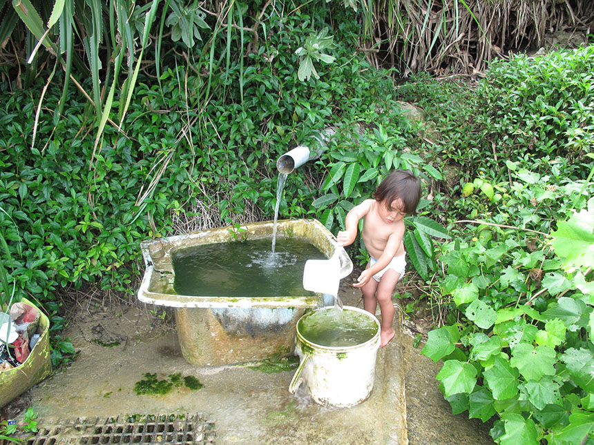 「何て有り難い！山の水」