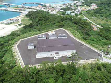 写真：離島浄水場の整備状況