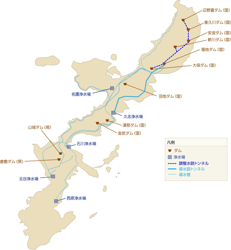 企業局ダム水源マップ